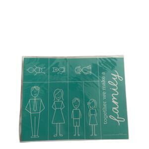NWT Together We Make A Family Chalk Couture 8.5 x 11  Reusable Transfer